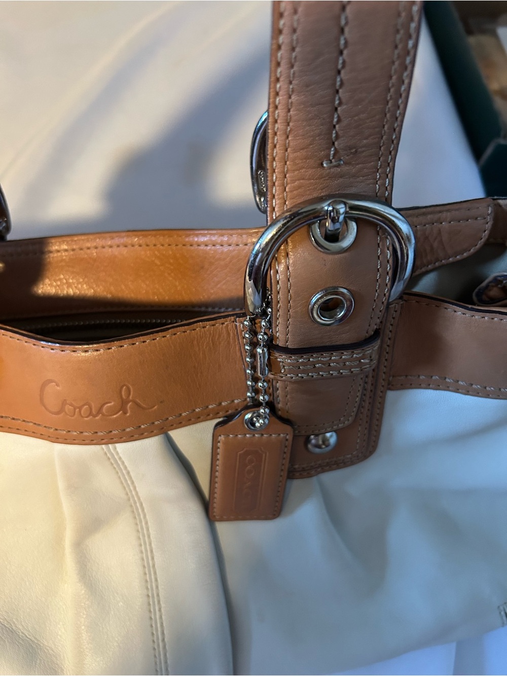 Coach SoHo Pleated Leather Tote/Satchel 13732 - Picture 5 of 8
